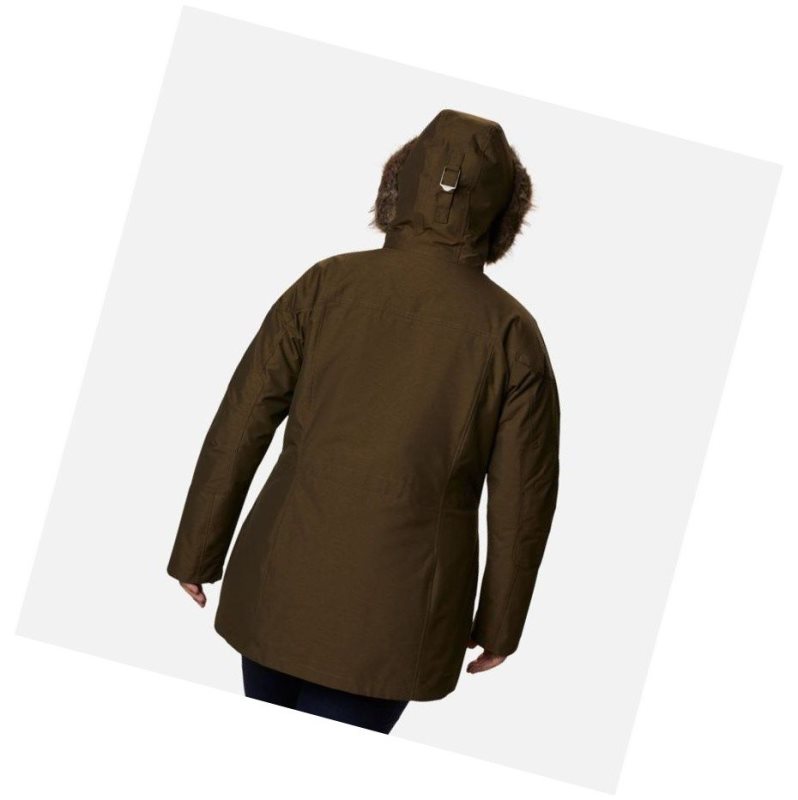 Columbia Carson Pass Interchange Plus Size Mont Kadın Zeytin Yeşili | 68450-MDAH