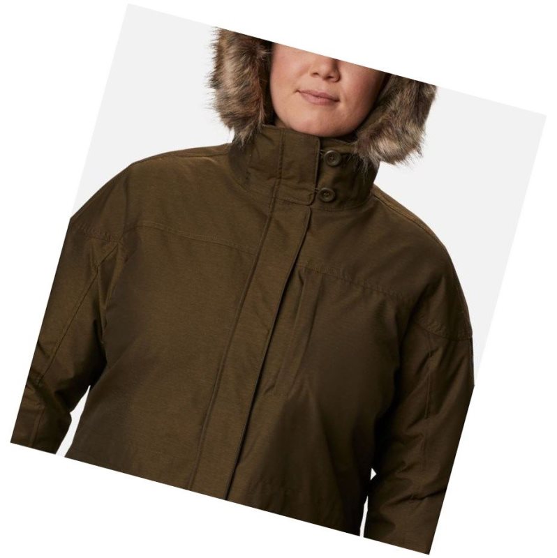 Columbia Carson Pass Interchange Plus Size Mont Kadın Zeytin Yeşili | 68450-MDAH