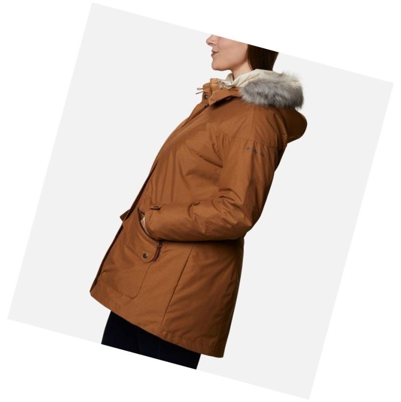 Columbia Carson Pass Interchange Plus Size Mont Kadın Kahverengi | 67945-HDUQ