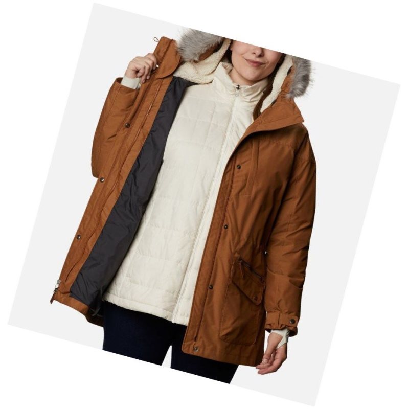 Columbia Carson Pass Interchange Plus Size Mont Kadın Kahverengi | 67945-HDUQ