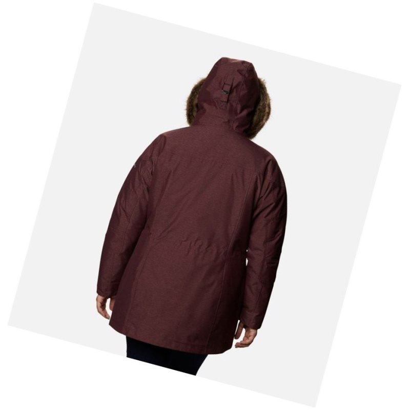 Columbia Carson Pass Interchange Plus Size Mont Kadın Bordo | 51348-QSPT