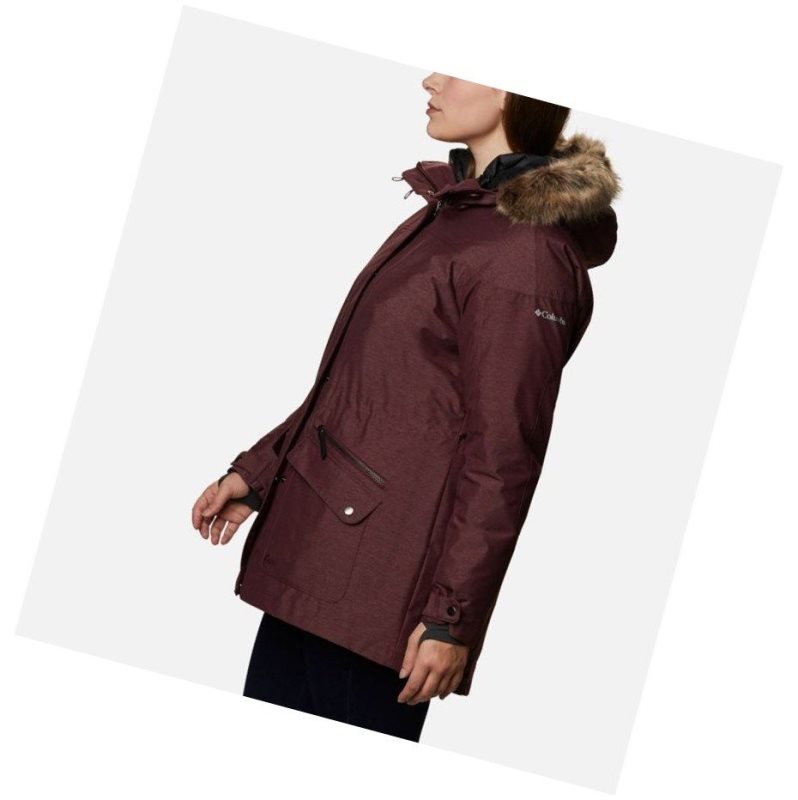 Columbia Carson Pass Interchange Plus Size Mont Kadın Bordo | 51348-QSPT