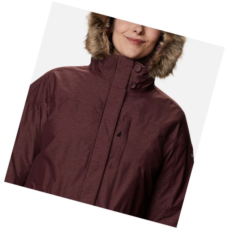 Columbia Carson Pass Interchange Plus Size Mont Kadın Bordo | 51348-QSPT