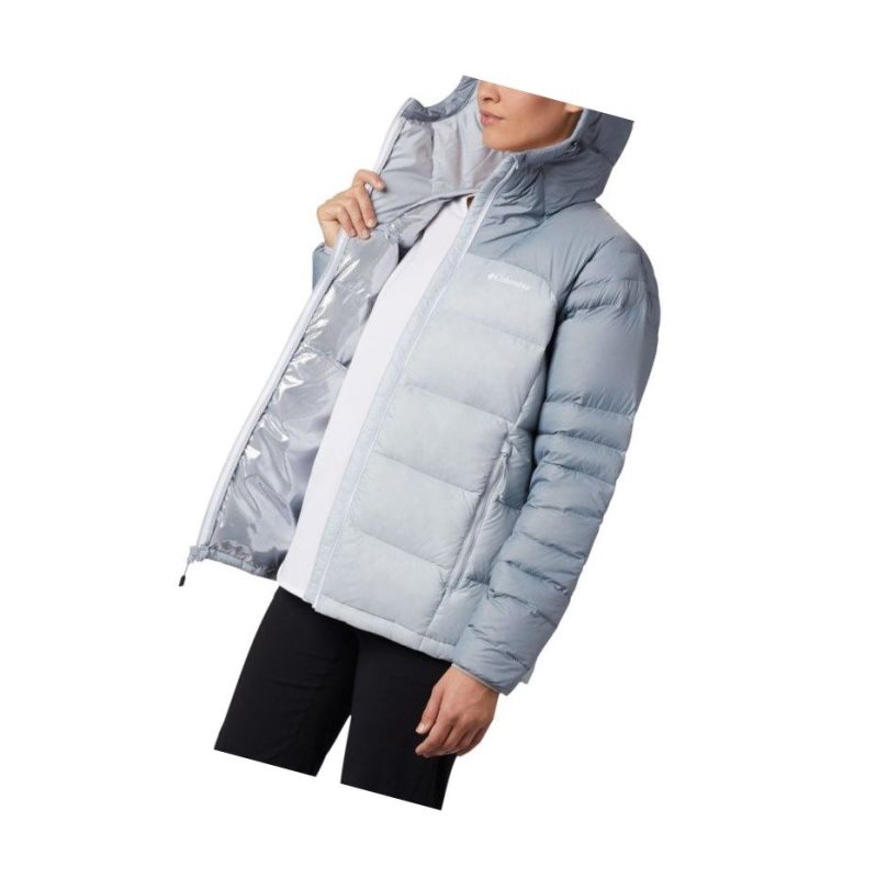 Columbia Centennial Creek Down Hooded Mont Kadın Gri | 90751-YNUA