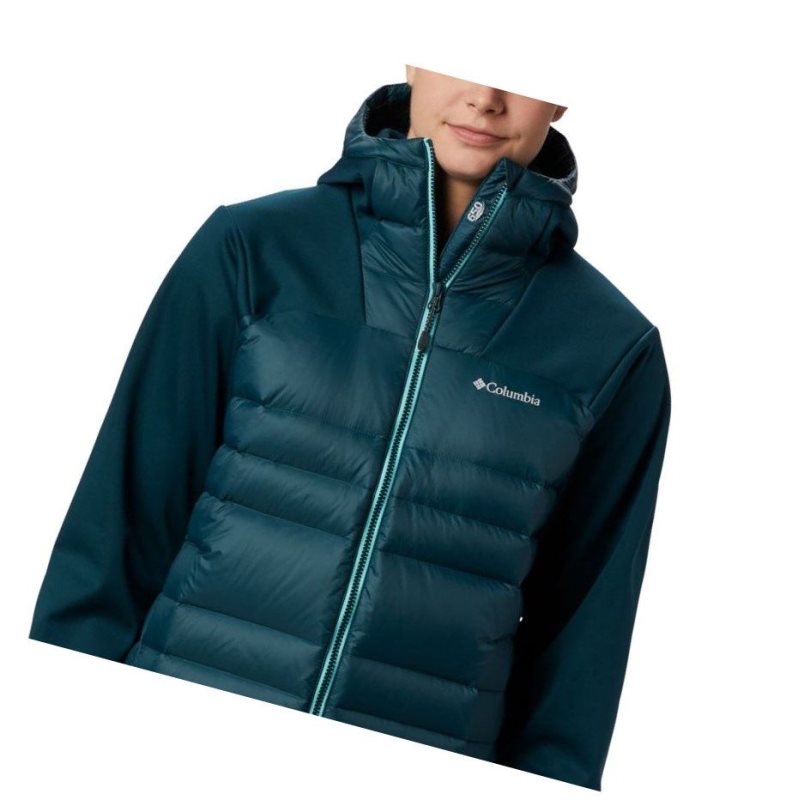 Columbia Centennial Creek Down Hybrid Mont Kadın Mavi | 56342-NCXT