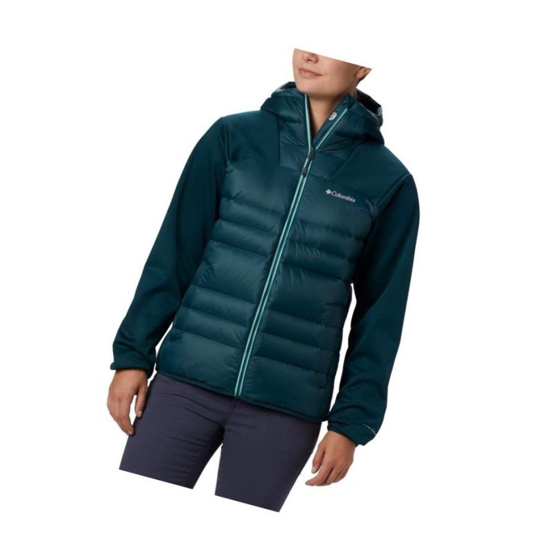 Columbia Centennial Creek Down Hybrid Mont Kadın Mavi | 56342-NCXT