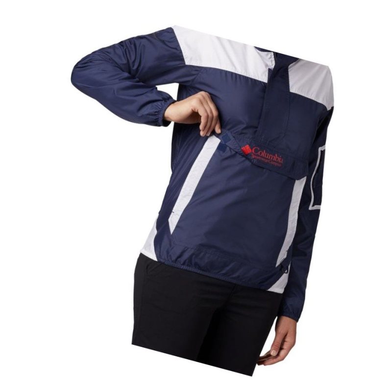 Columbia Challenger Windbreaker Mont Kadın Lacivert Beyaz | 81234-FLET