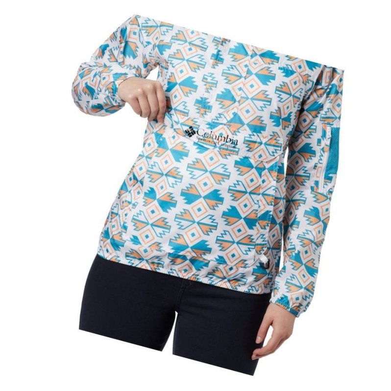 Columbia Challenger Windbreaker Mont Kadın Beyaz | 56109-PTQA