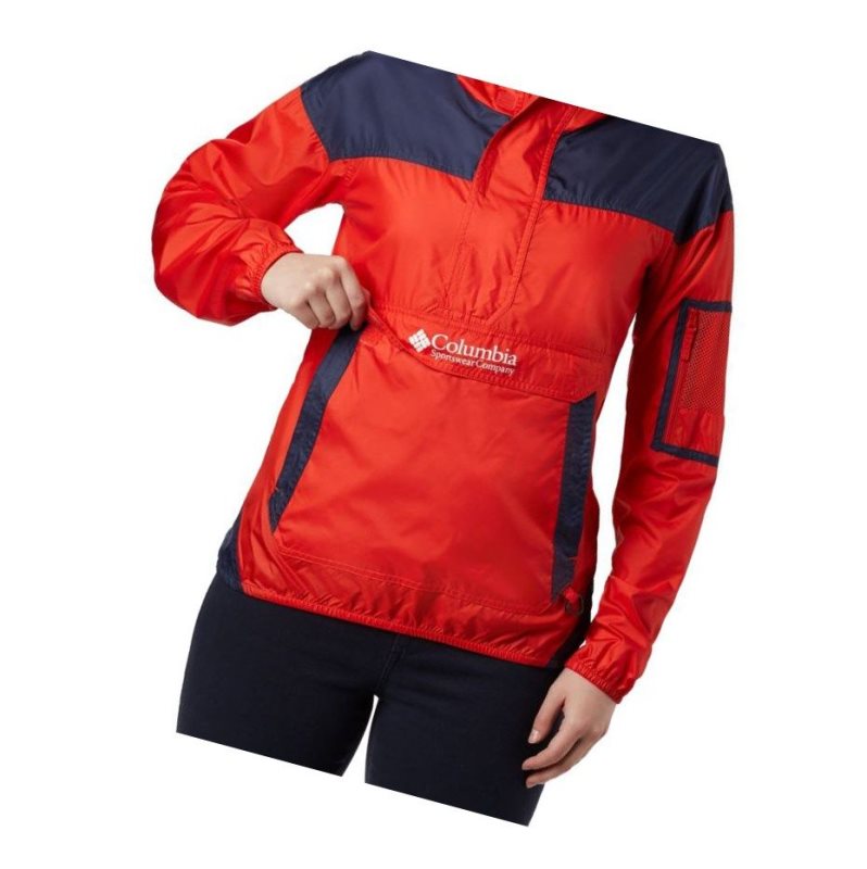 Columbia Challenger Windbreaker Mont Kadın Turuncu Lacivert | 34726-FGYQ