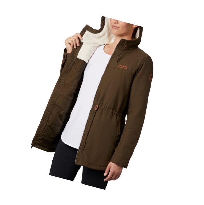 Columbia Chatfield Hill Mont Kadın Zeytin Yeşili | 51740-OKRW