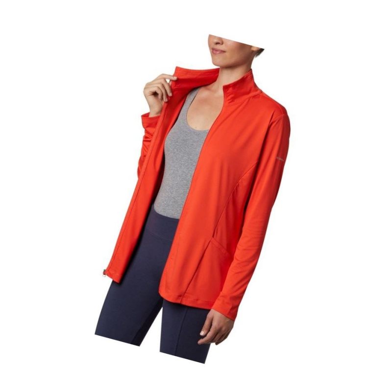 Columbia Chill River Full Zip Mont Kadın Kırmızı | 93104-JNLG