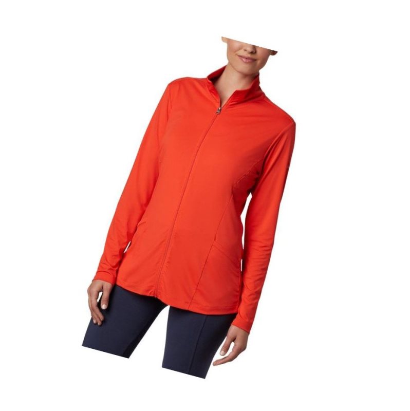 Columbia Chill River Full Zip Mont Kadın Kırmızı | 93104-JNLG