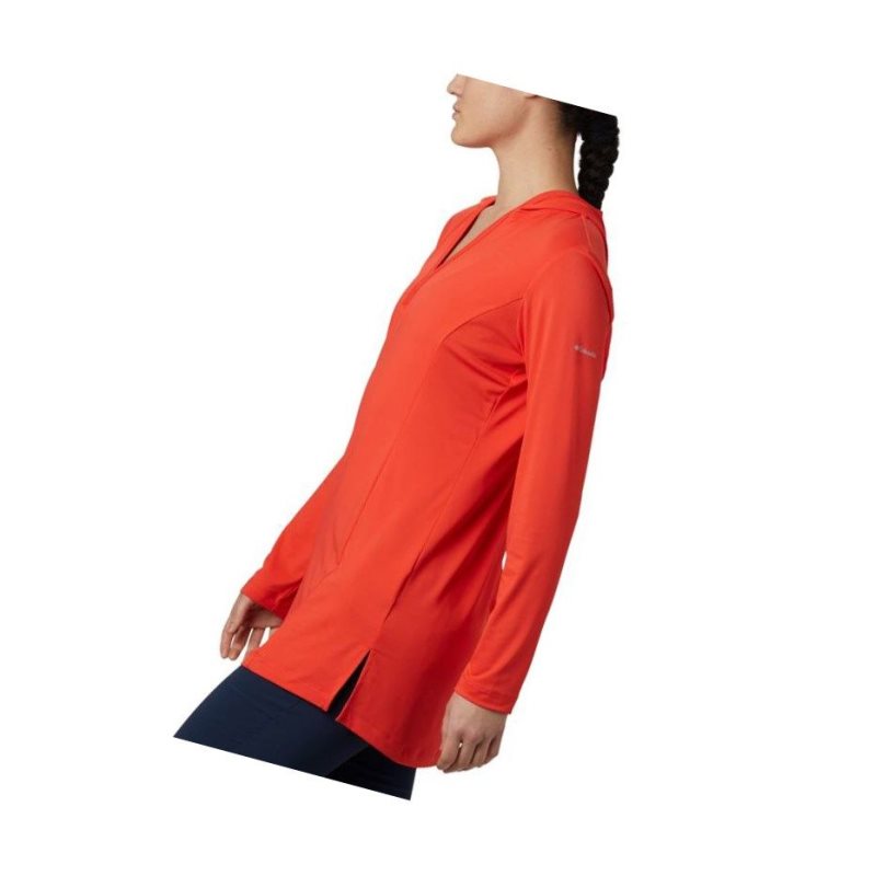 Columbia Chill River Hooded Tunic Kapşonlu Kadın Kırmızı | 47829-KGLM