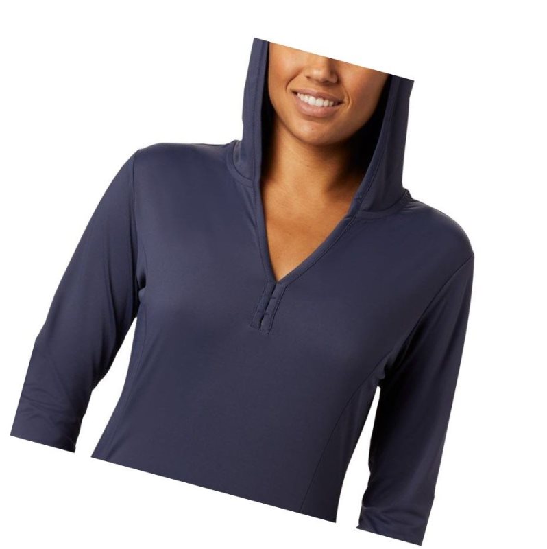 Columbia Chill River Hooded Tunic Kapşonlu Kadın Lacivert | 85396-HBOA