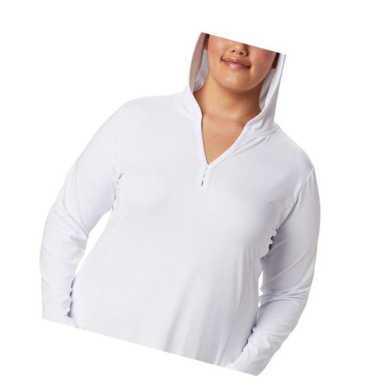 Columbia Chill River Hooded Tunic - Plus Kapşonlu Kadın Beyaz | 68279-EXAQ