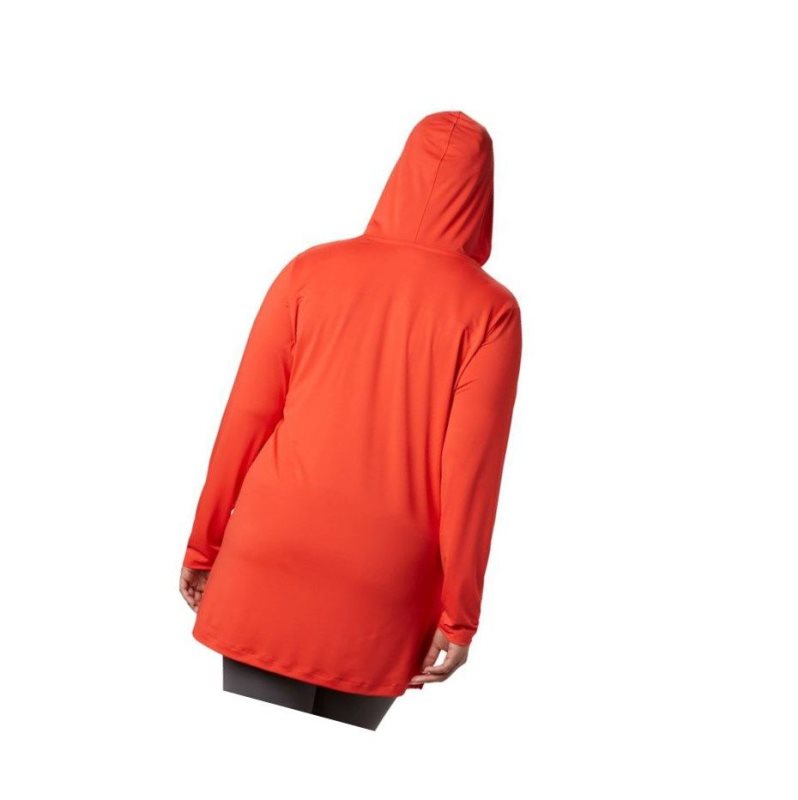 Columbia Chill River Hooded Tunic - Plus Kapşonlu Kadın Kırmızı | 86953-DKRF