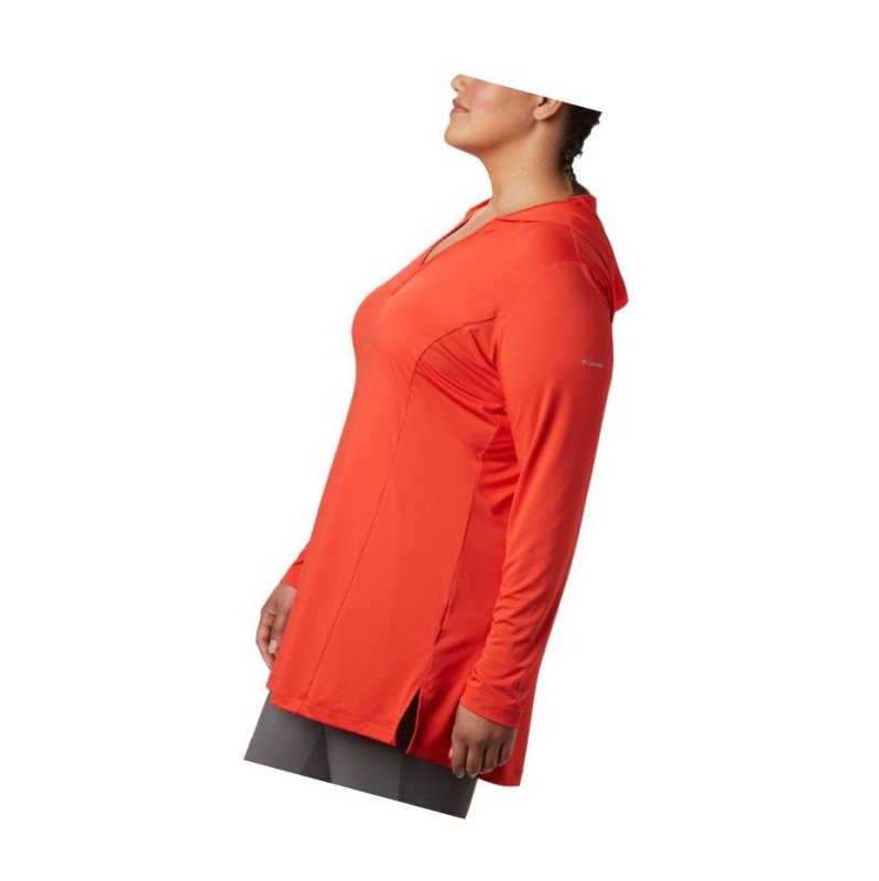 Columbia Chill River Hooded Tunic - Plus Kapşonlu Kadın Kırmızı | 86953-DKRF