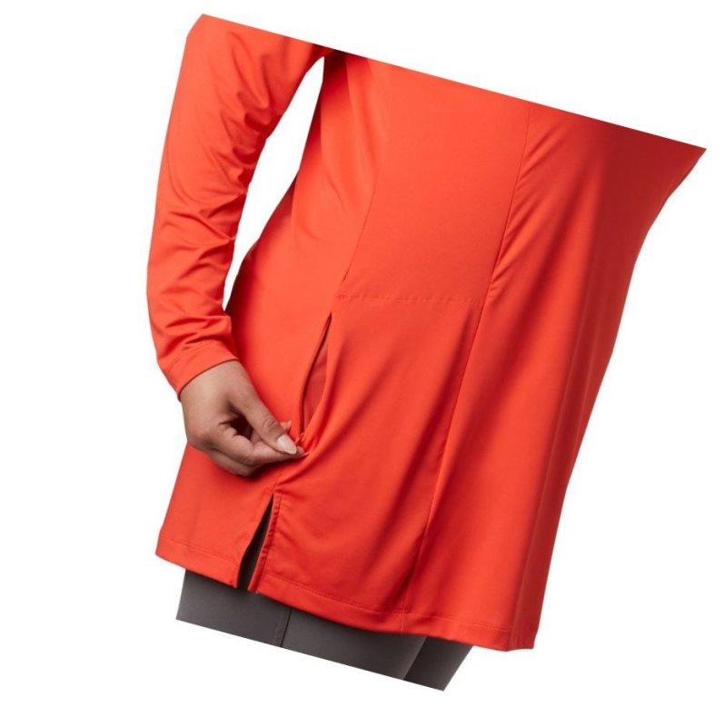 Columbia Chill River Hooded Tunic - Plus Kapşonlu Kadın Kırmızı | 86953-DKRF