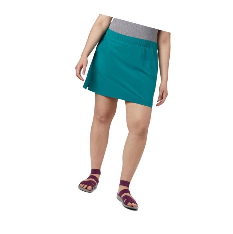 Columbia Chill River Plus Size Kısa Etek Kadın Açık Yeşil | 70496-MGSP
