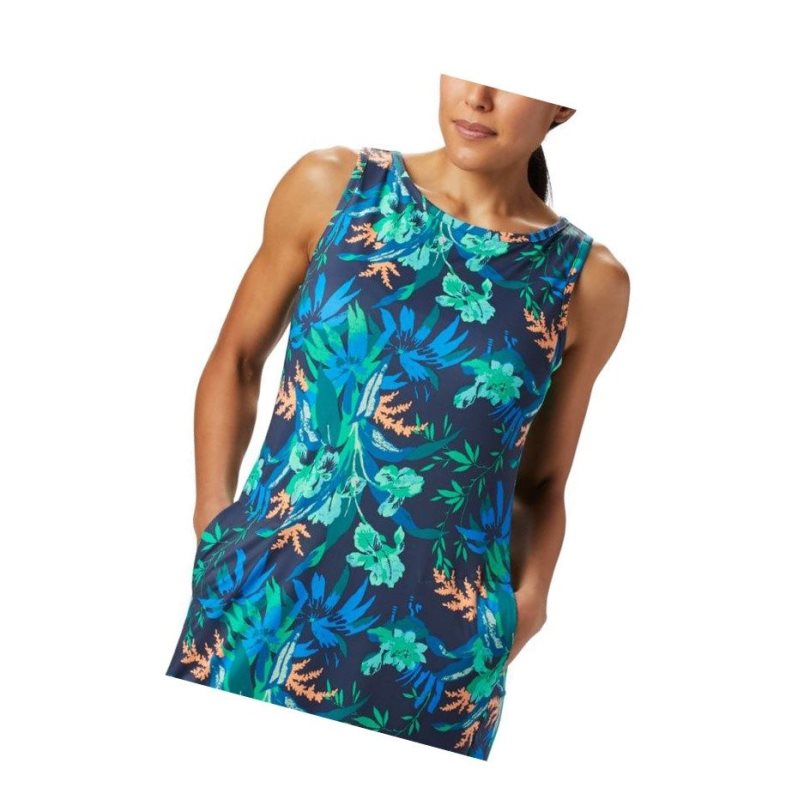 Columbia Chill River Printed Elbise Kadın Lacivert | 92187-JHSE