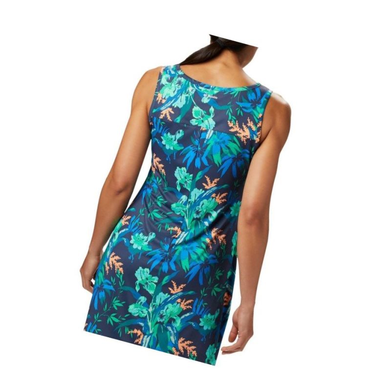 Columbia Chill River Printed Elbise Kadın Lacivert | 92187-JHSE