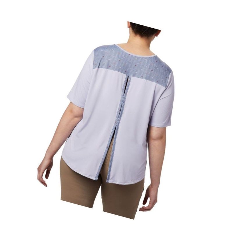 Columbia Chill River Short Sleeve Plus Size Tişört Kadın Mor | 74036-LMPY