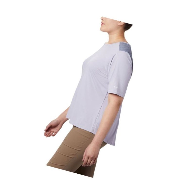Columbia Chill River Short Sleeve Plus Size Tişört Kadın Mor | 74036-LMPY