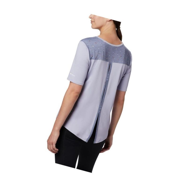 Columbia Chill River Short Sleeve Tişört Kadın Mor | 31046-MBIH