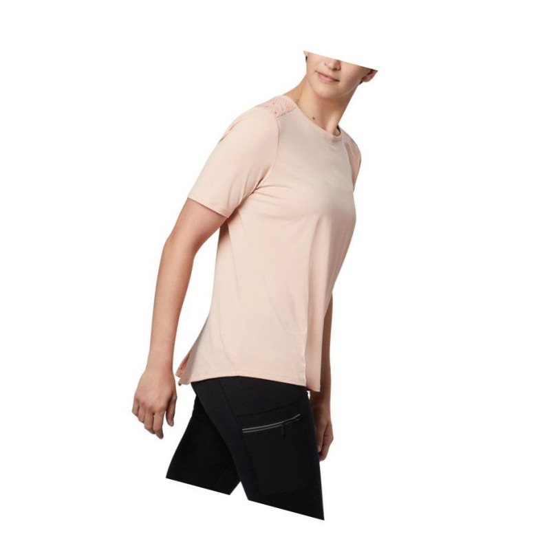 Columbia Chill River Short Sleeve Tişört Kadın Pembe | 27059-PMTV