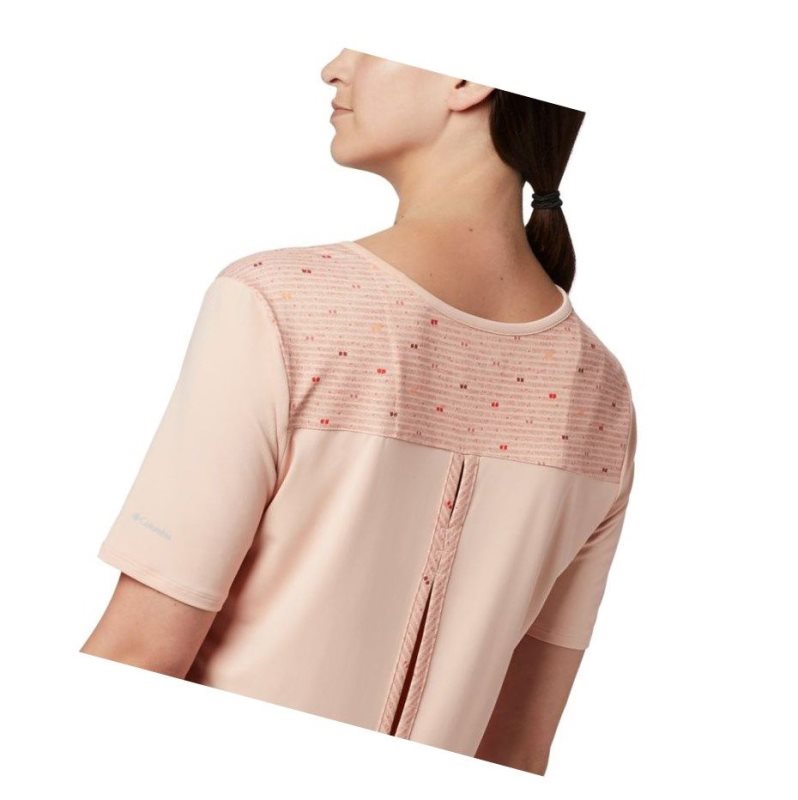 Columbia Chill River Short Sleeve Tişört Kadın Pembe | 27059-PMTV
