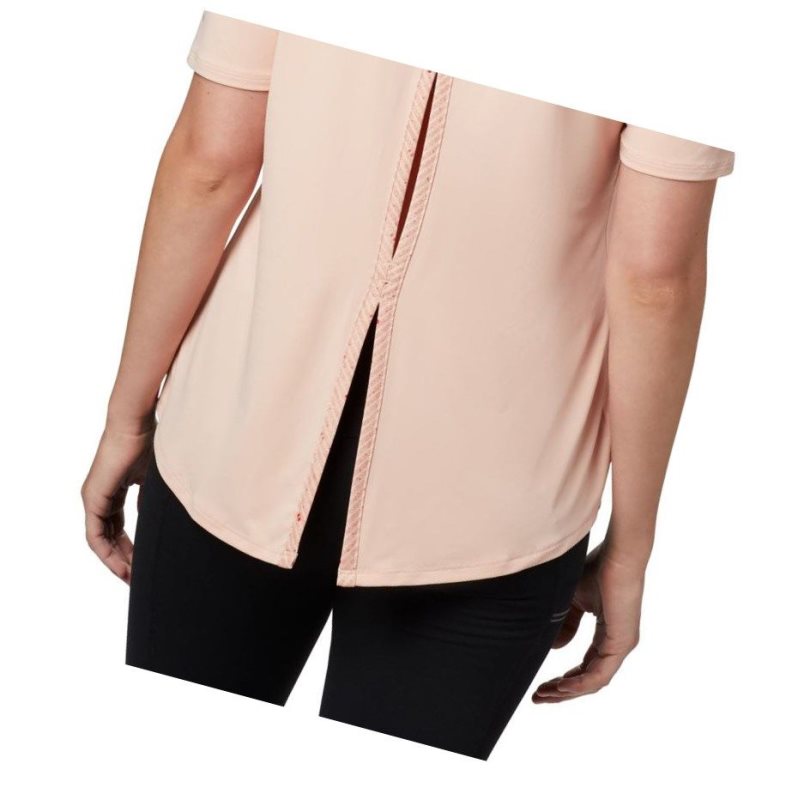 Columbia Chill River Short Sleeve Tişört Kadın Pembe | 27059-PMTV