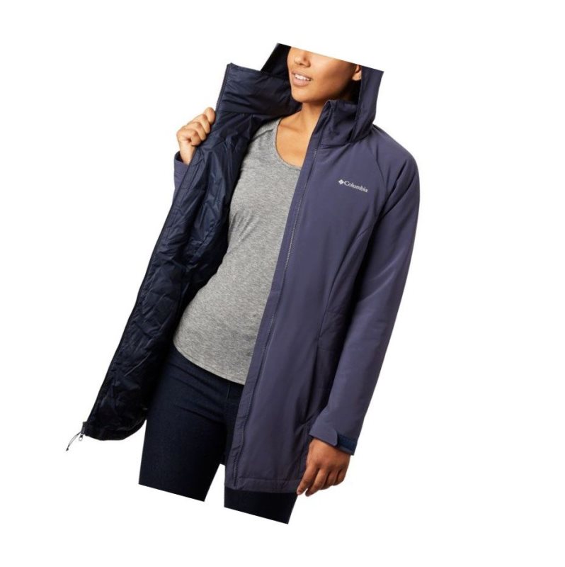 Columbia Cleveland Crest Long Mont Kadın Lacivert | 61384-QYPU