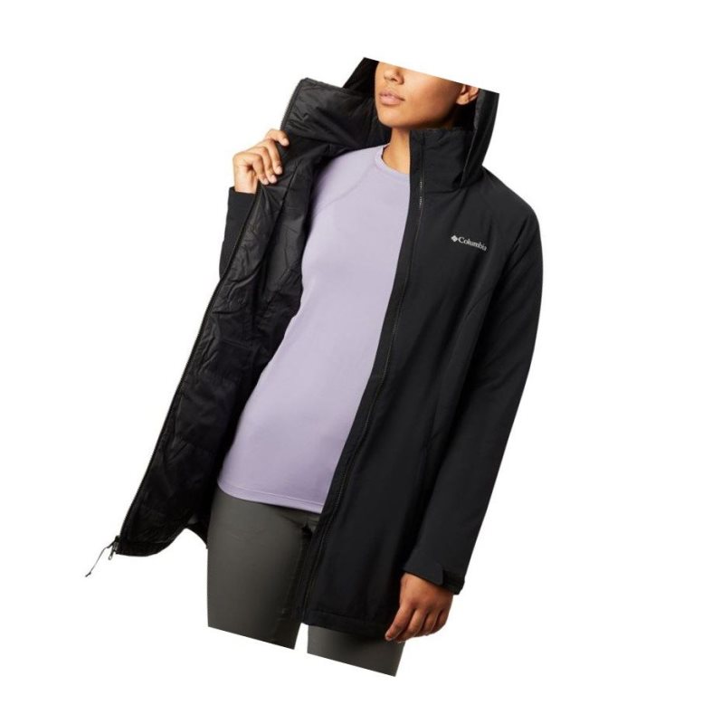 Columbia Cleveland Crest Long Mont Kadın Siyah | 93420-KGWZ