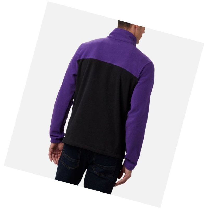 Columbia Collegiate Flanker III Fleece - Clemson Mont Erkek Mor Siyah | 78351-VPBU