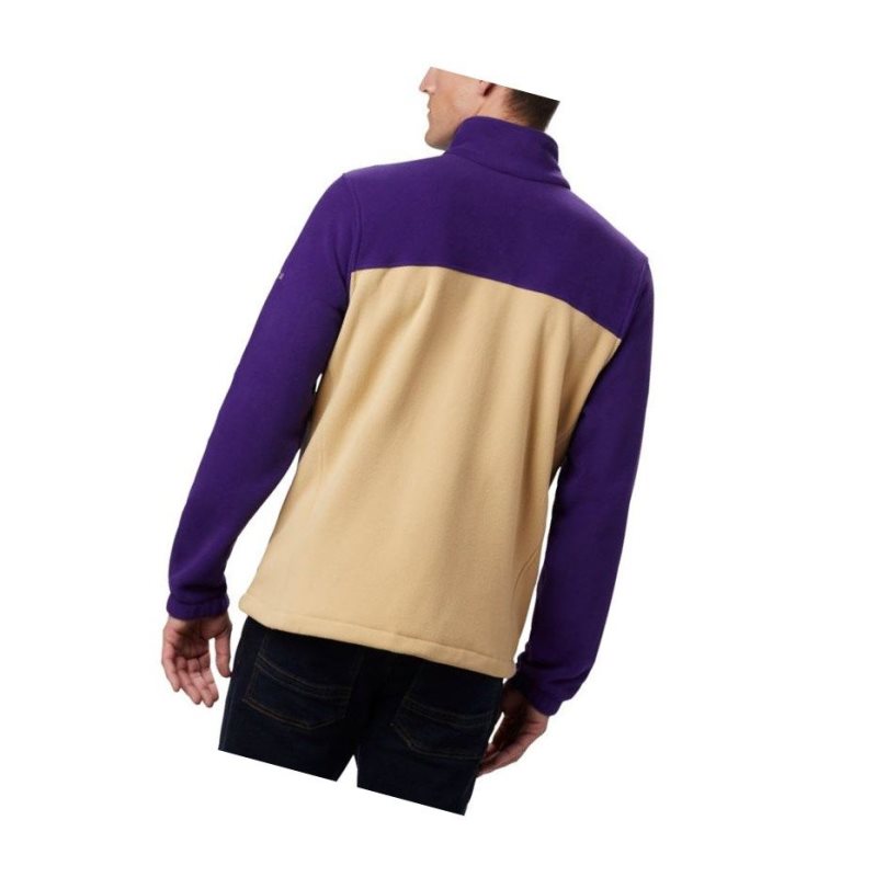 Columbia Collegiate Flanker III Fleece - Washington Mont Erkek Mor Kahverengi | 70189-JAWY