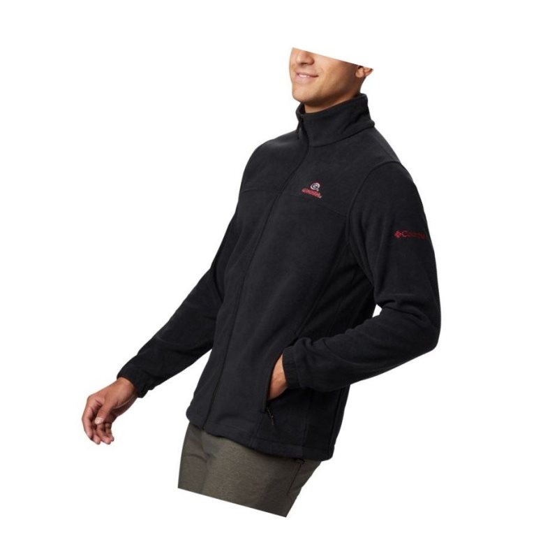 Columbia Collegiate Flanker III Fleece - Georgia Mont Erkek Siyah | 30415-TMGL