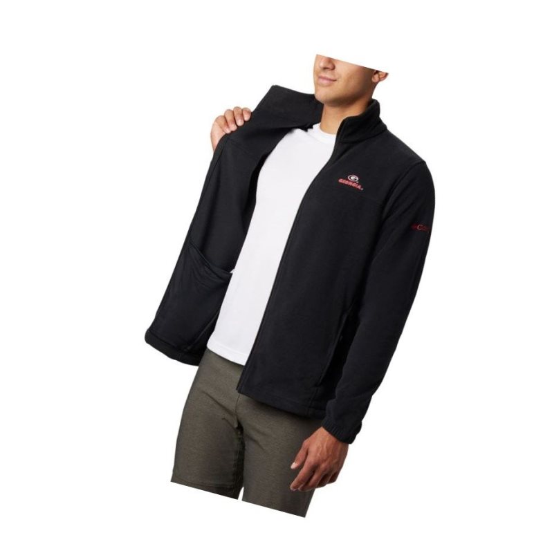 Columbia Collegiate Flanker III Fleece - Georgia Mont Erkek Siyah | 30415-TMGL
