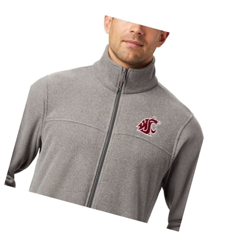 Columbia Collegiate Flanker III Fleece - Washington State Mont Erkek Gri | 25407-QFWR