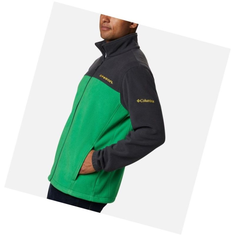 Columbia Collegiate Flanker III Fleece - Oregon Mont Erkek Koyu Gri Yeşil | 91654-MRKF