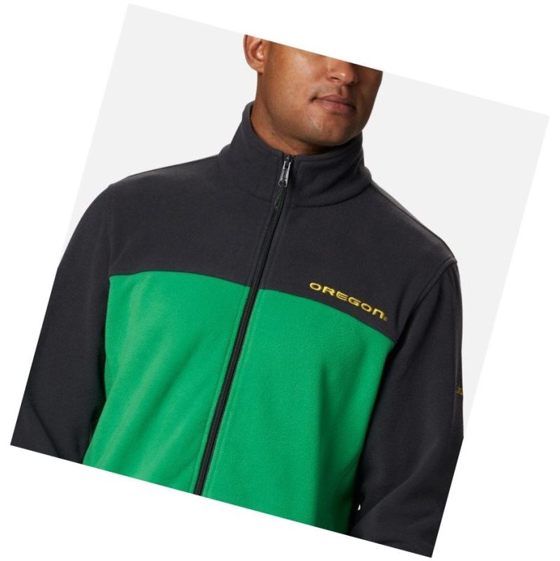 Columbia Collegiate Flanker III Fleece - Oregon Mont Erkek Koyu Gri Yeşil | 91654-MRKF