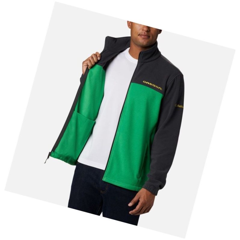 Columbia Collegiate Flanker III Fleece - Oregon Mont Erkek Koyu Gri Yeşil | 91654-MRKF