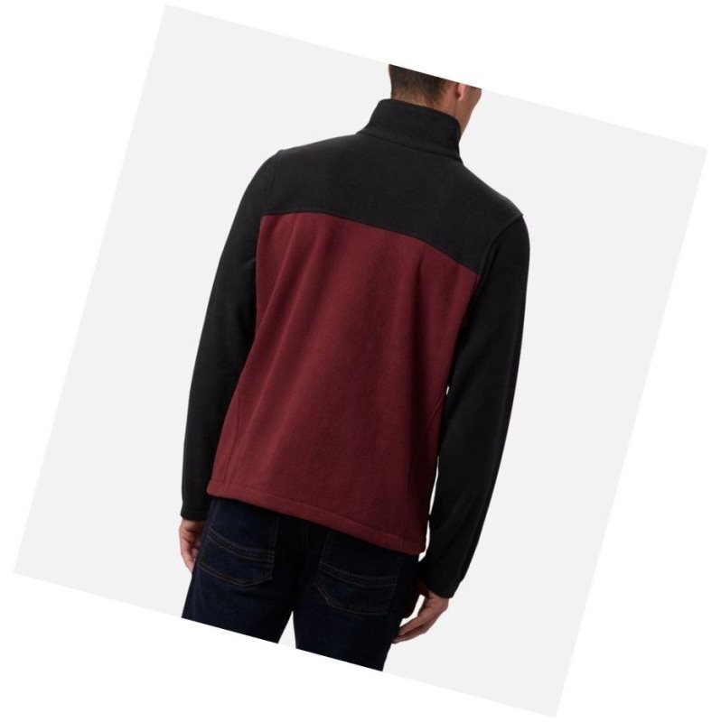 Columbia Collegiate Flanker III Fleece - Texas A&M Mont Erkek Siyah Koyu Bordo | 08357-DFAN