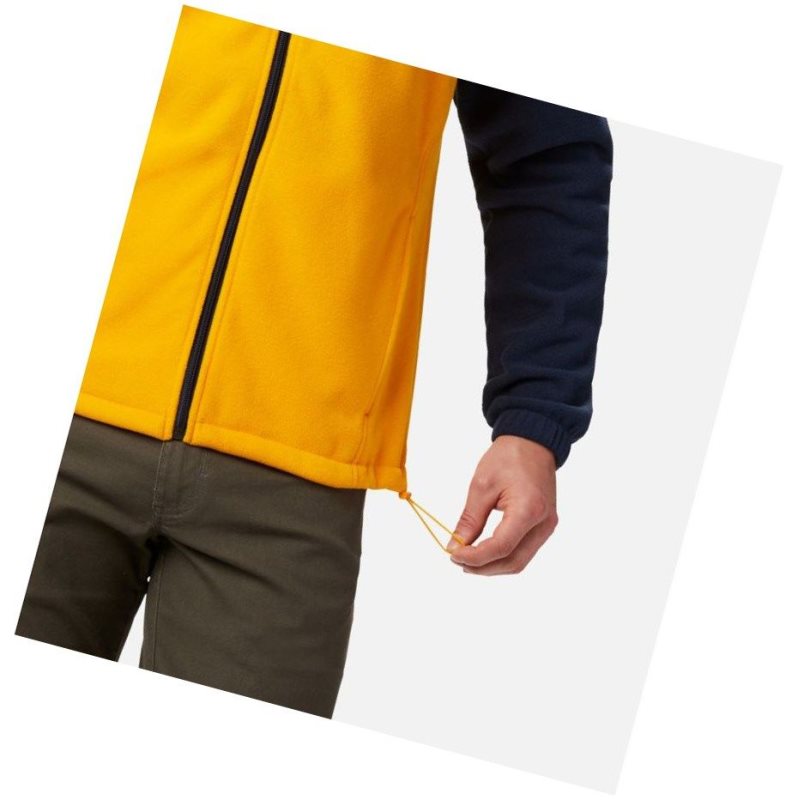 Columbia Collegiate Flanker III Fleece - West Virginia University Mont Erkek Lacivert Altın | 89605-MSJV