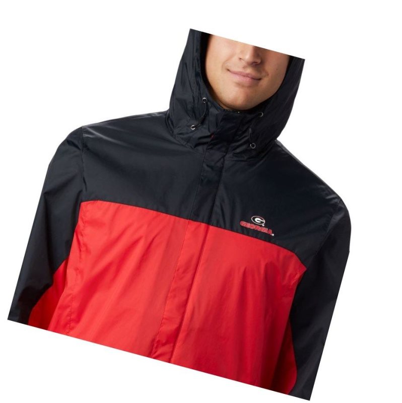Columbia Collegiate Glennaker Storm - Georgia Mont Erkek Siyah Açık Kırmızı | 21087-LRUA