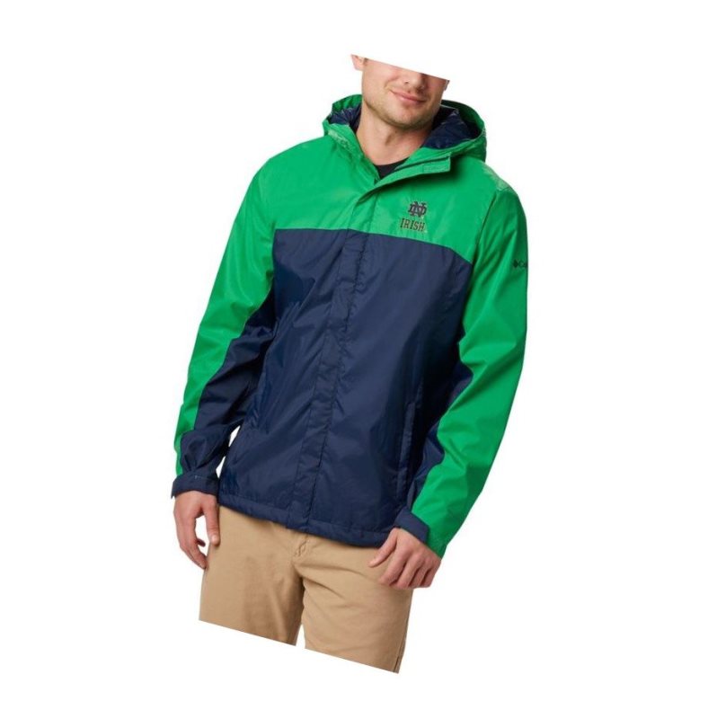 Columbia Collegiate Glennaker Storm - Notre Dame Mont Erkek Yeşil Lacivert | 78624-RZUI