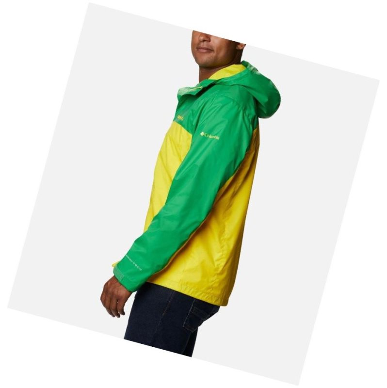 Columbia Collegiate Glennaker Storm - Oregon Mont Erkek Yeşil Sarı | 78263-DUXG