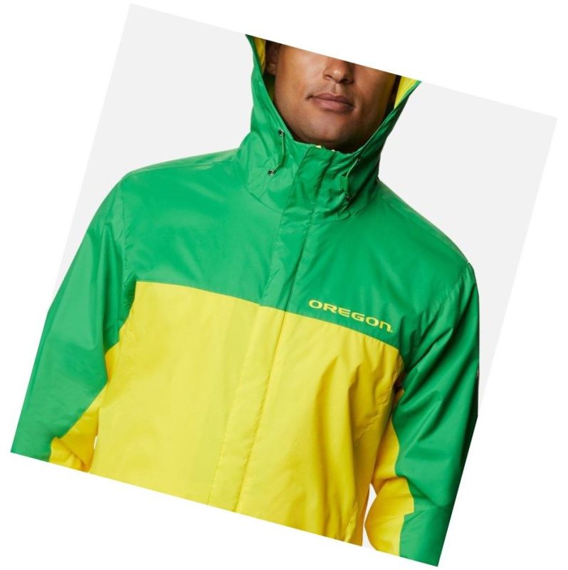 Columbia Collegiate Glennaker Storm - Oregon Mont Erkek Yeşil Sarı | 78263-DUXG