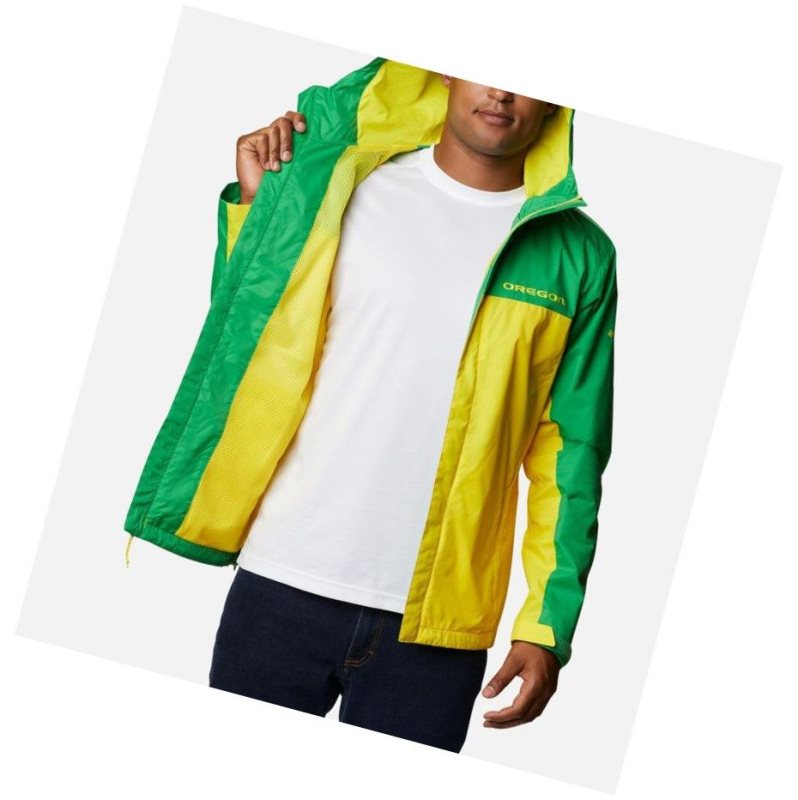 Columbia Collegiate Glennaker Storm - Oregon Mont Erkek Yeşil Sarı | 78263-DUXG