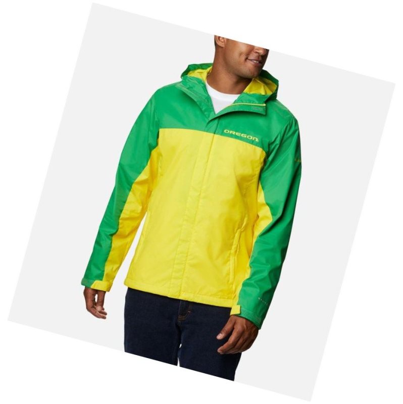 Columbia Collegiate Glennaker Storm - Oregon Mont Erkek Yeşil Sarı | 78263-DUXG
