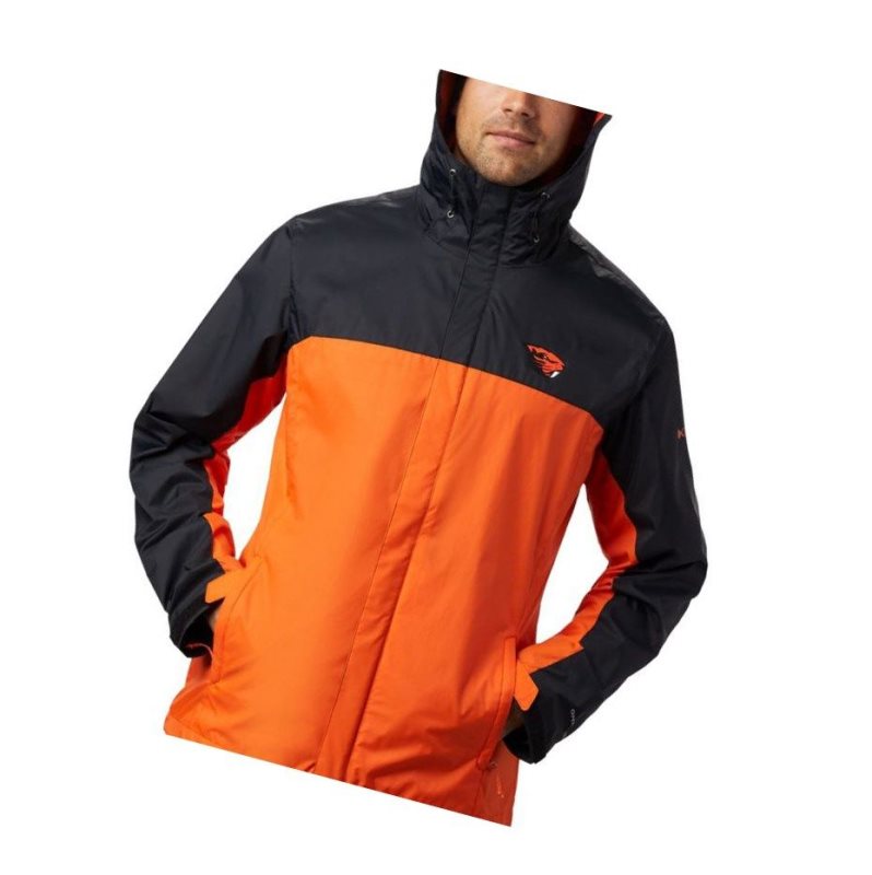 Columbia Collegiate Glennaker Storm - Oregon State Mont Erkek Siyah Kahverengi Turuncu | 67814-FDYM